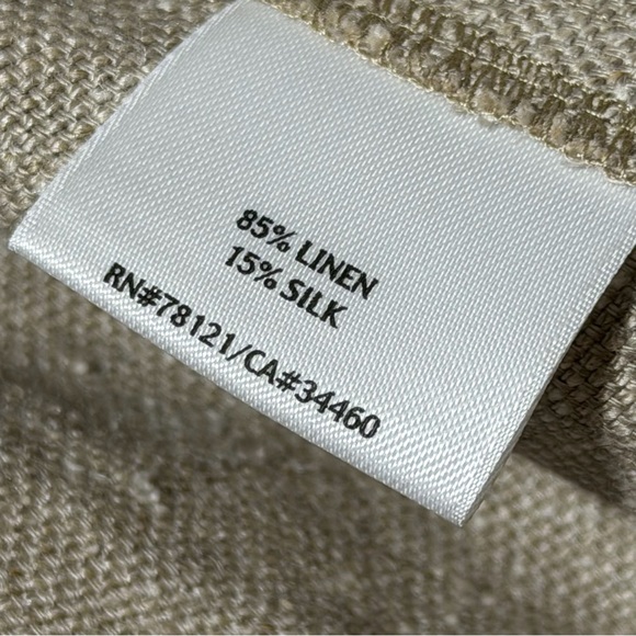 Eileen Fisher Linen Silk Blazer Jacket – Women’s Large – Oatmeal - Picture 10 of 14